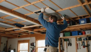 isolant plafond garage à coller