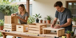 recyclage cagette bois